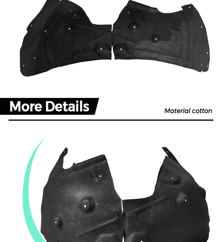 TESLA Model S Bak v&auml;nster Inner Fender Wheel Well Liner