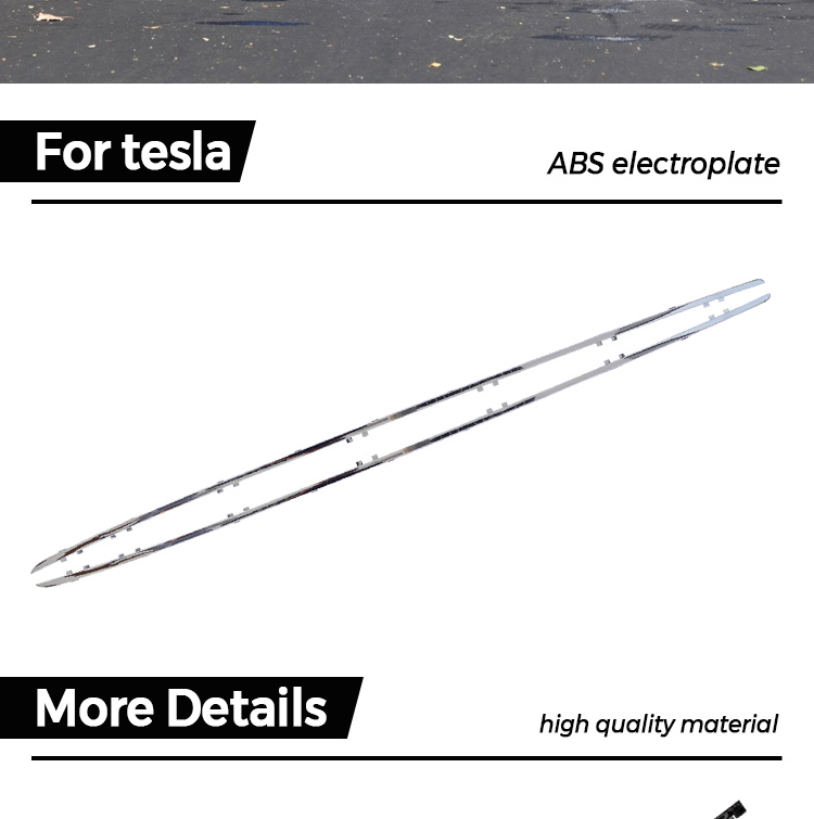 Tesla Model S Jupe lat&eacute;rale Chrome Trim