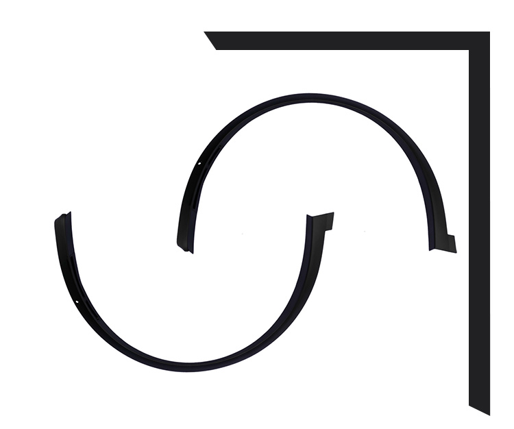 Tesla Model X Front Side Wheel Fender Flare Molding Oem