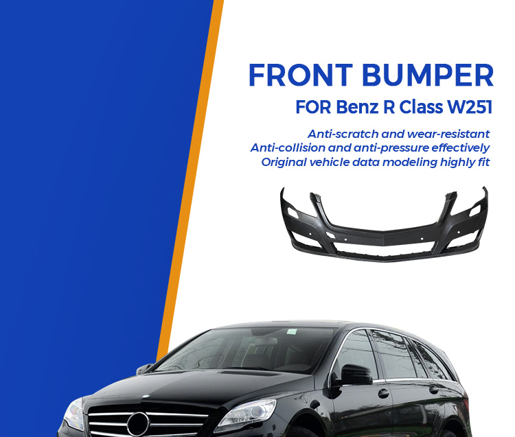 benz r class front bumper 1