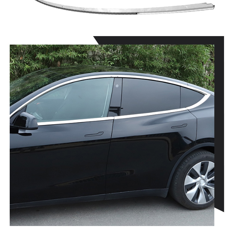 Tesla Model 3 Haute du conducteur C&ocirc;teur de toit Moulage de la bande de toit