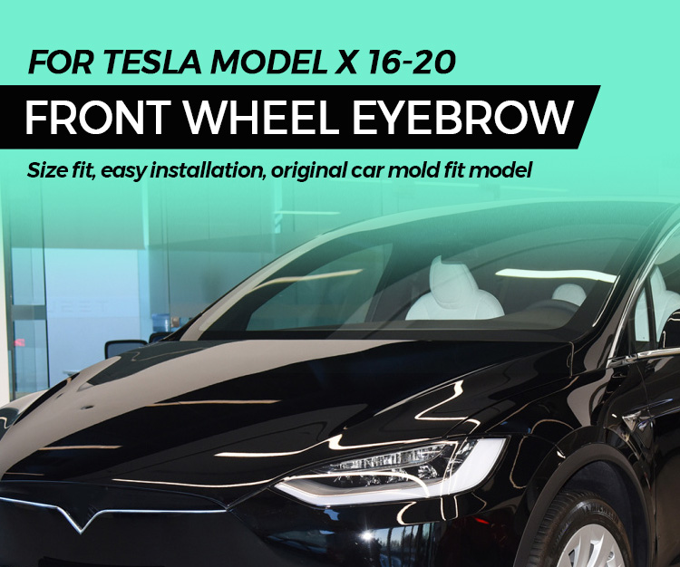 Tesla Model X Front Side Wheel Fender Flare Molding Oem