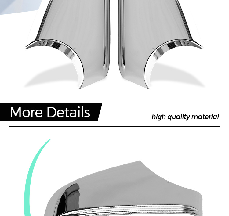 Tesla Model S Driver Door Mirror Cover Chrome Trim