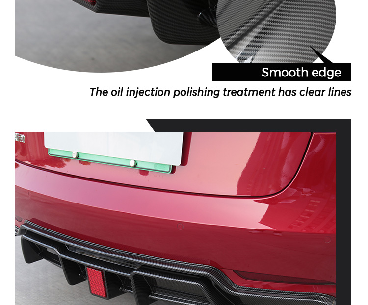 tesla model 3 rear bumper diffuser