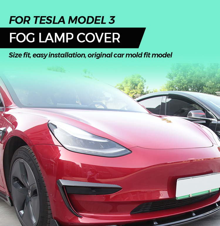 tesla model 3 fog lamp cover 1