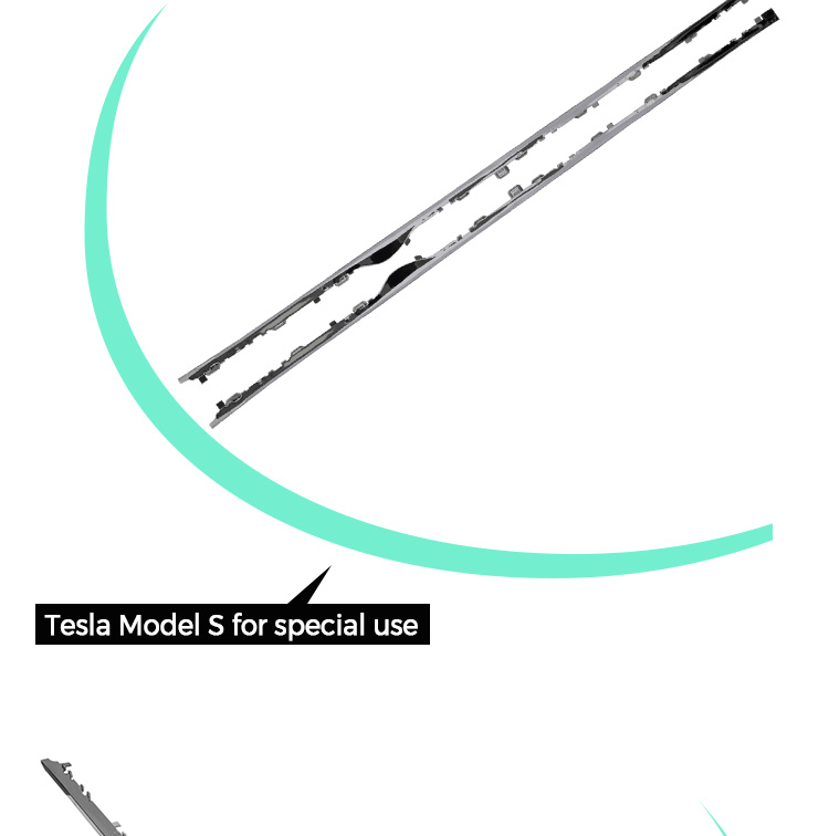 Tesla Model S Jupe lat&eacute;rale Chrome Trim