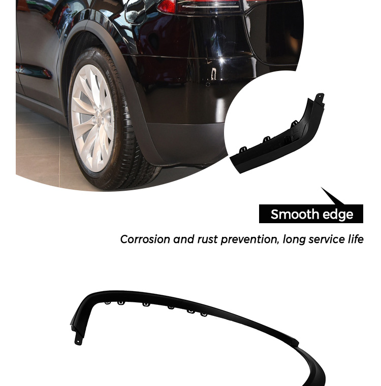 Tesla Model X Rear Side Wheel Fender Flare Molding Oem