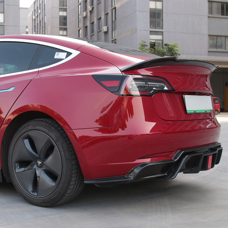 Model 3 Rwar Tesla Model 3 Rear Bumper Diffuser - Shunyang Vehicle