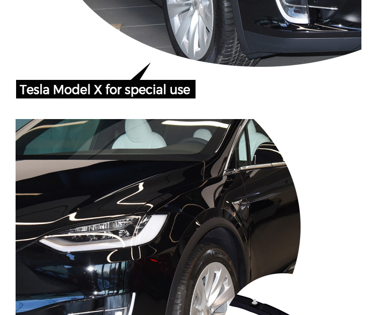 Tesla Model X Front Side Wheel Fender Flare Molding Oem