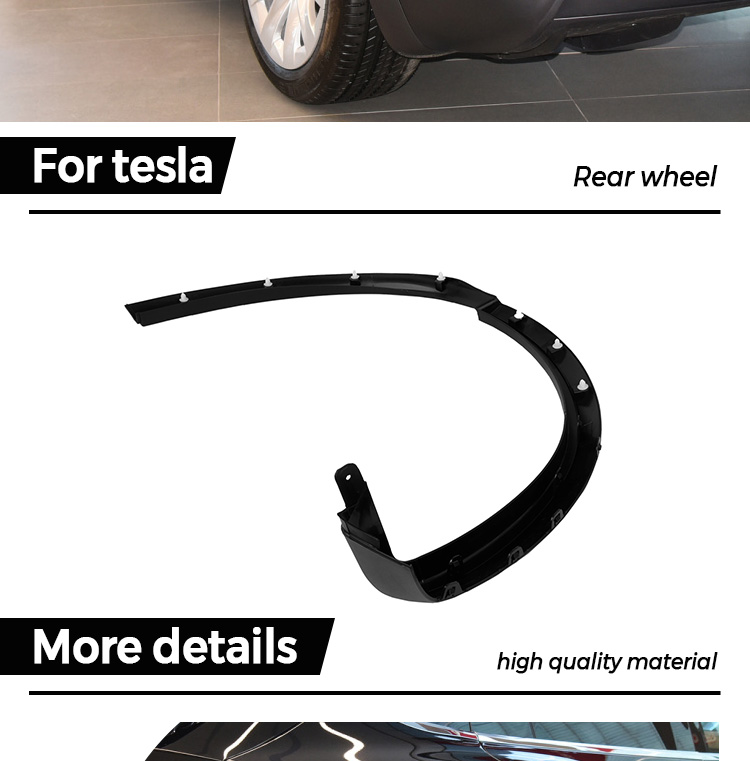 Tesla Model X Rear Side Wheel Fender Flare Molding Oem